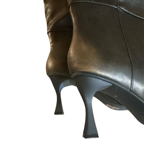 Oasis Society Pull On Pointed Toe Knee High Boots Faded Black Womens Size 10 - Picture 10 of 15